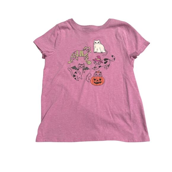 2 Cat & Jack Halloween T-shirts Size Small 6-7 kids - Picture 4 of 5
